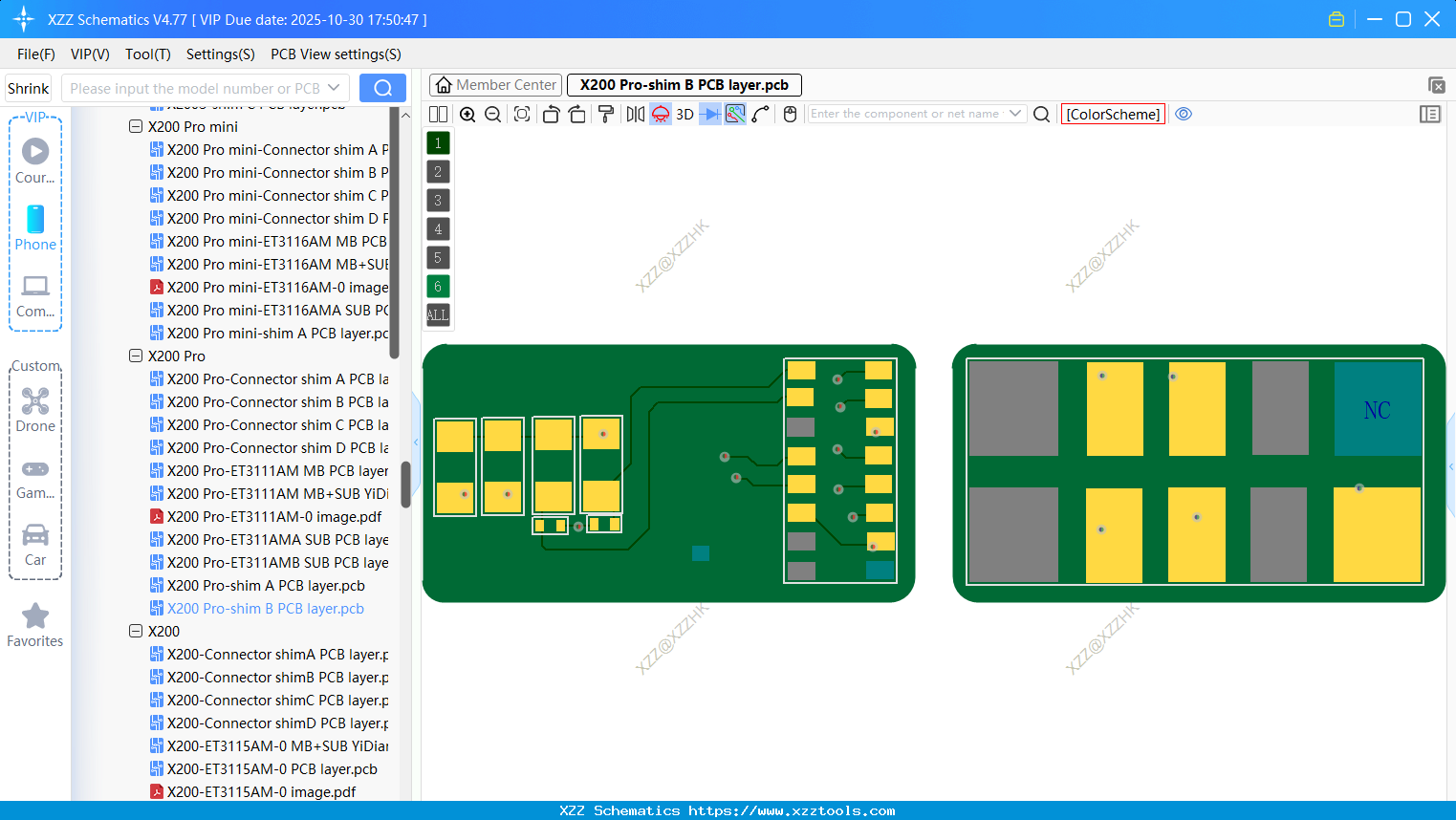 VIVO X200 Pro-shim B PCB Layer